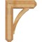 Ekena Millwork Thorton Craftsman Rough Sawn Bracket w/ Offset Brace, Western Red Cedar, 8"W x 24"D x 32"H BKT0806X24X32THR04RWR - alternate 2